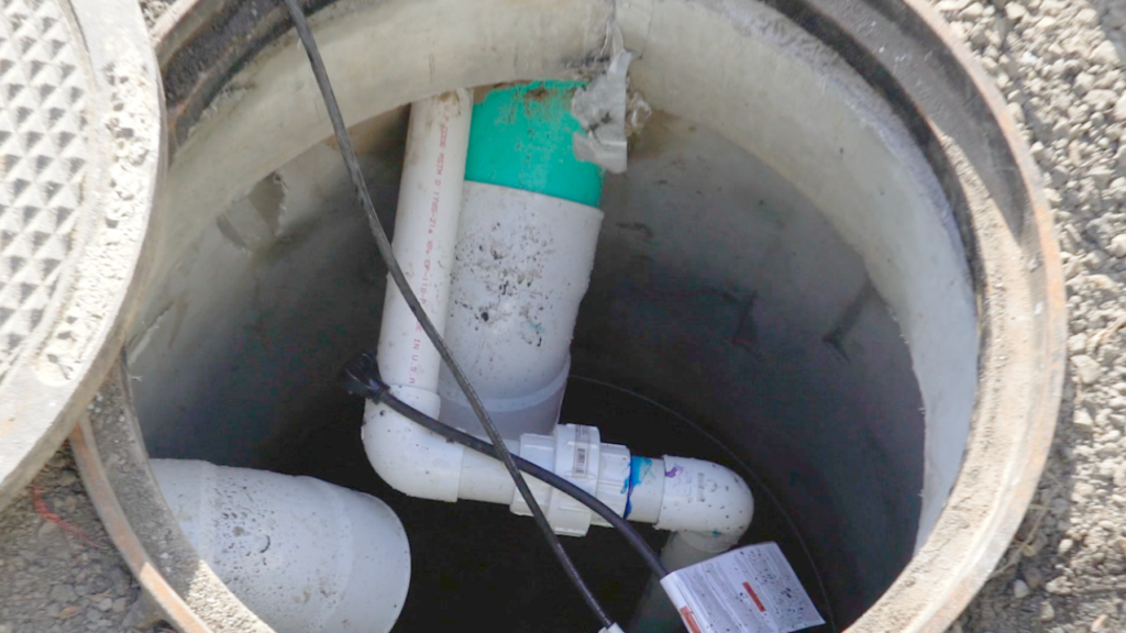 Outdoor Sump Pump Stormwater Solution
